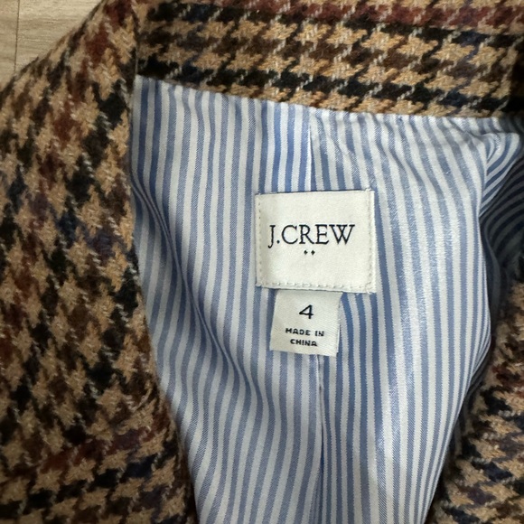 J crew Classic Houndstooth Women's skirt suit set - Picture 6 of 7